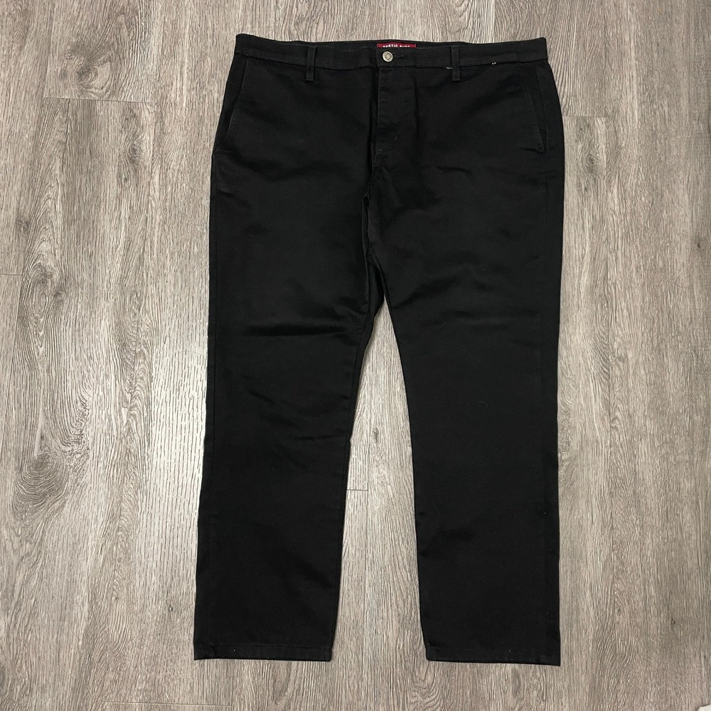 Rustic Dime Pants Mens 38 Black Workwear Straight Leg Chino Carhartt Twill USA